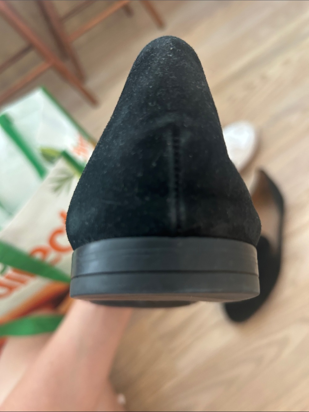 Aquatalia Black Suede Slip-On Loafers - Picture 12 of 13
